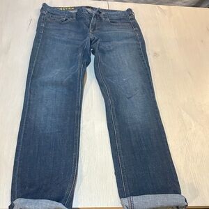 J. Crew Dark‎ Blue Straight Jeans,long